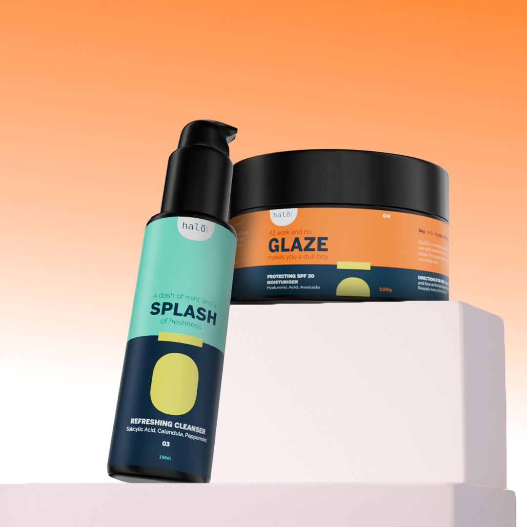 The Game Face Regime: Daily Essentials for Men Halo Carehalo care, halocare, men's care, men's personal care, facewash for men, sunscreen for men