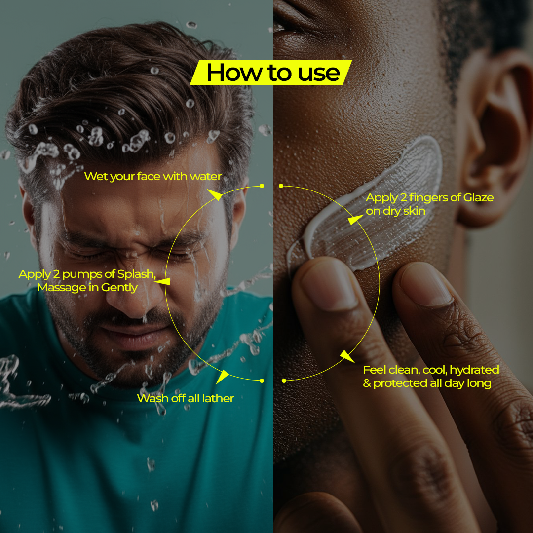 The Game Face Regime: Daily Essentials for Men Halo Carehalo care, halocare, men's care, men's personal care, facewash for men, sunscreen for men