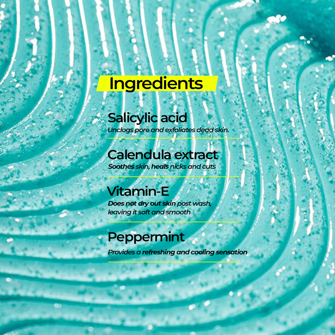 Splash: Daily Face Cleanser. Acne Killer, Pollution Defender, Super Refresher. Halo Carehalo care, halocare, men's care, men's personal care, facewash for men, sunscreen for men