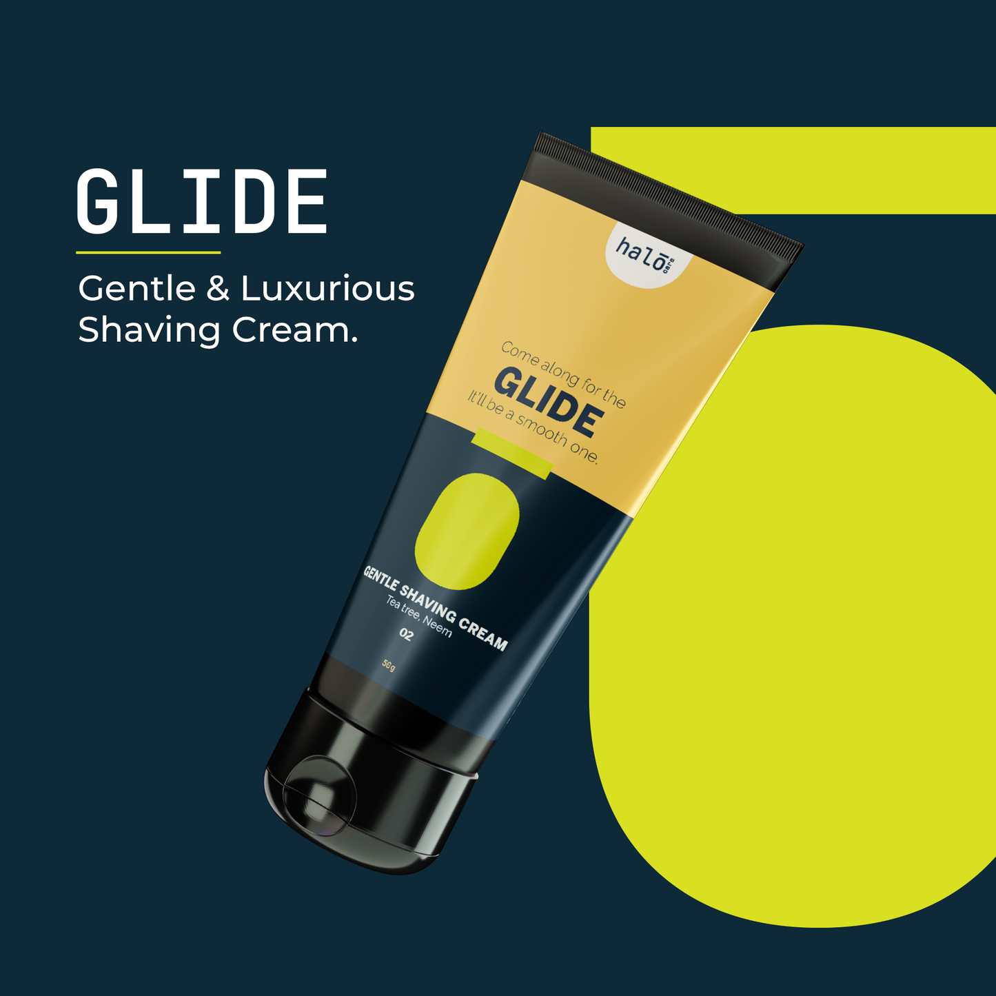 Glide - Gentle Shaving Cream for Face and Scalp (50g)