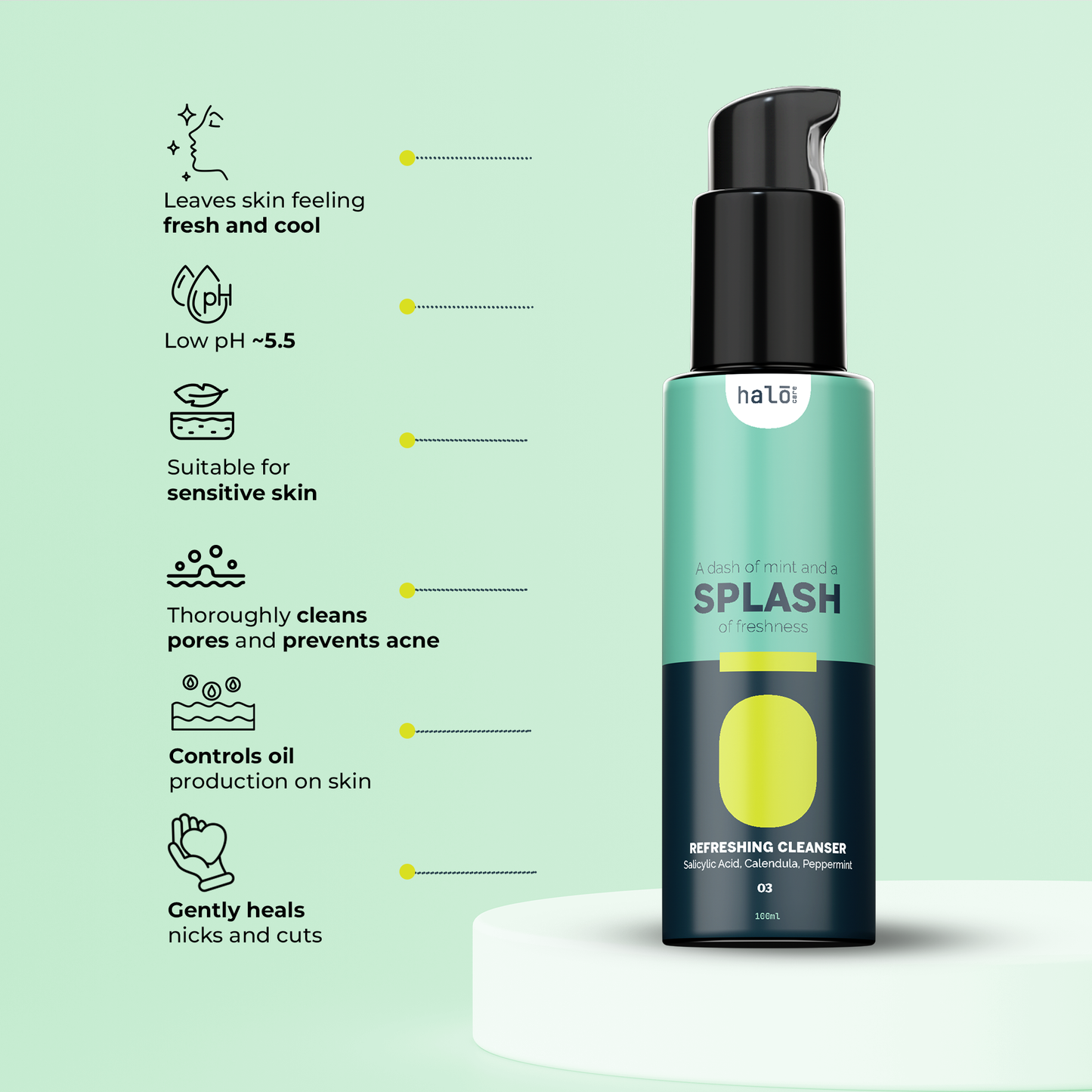 Splash - Refreshing Low pH Scalp & Face Wash (100 mL)