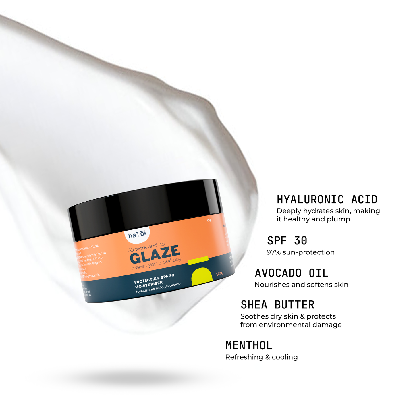 Glaze - Protecting Scalp & Face Moisturizer Sunscreen SPF 30 (100g)